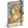 NOTIQUE Notes Alfons Mucha Zodiak, bodkovaný, 13 x 21 cm NOTIQUE Notes Alfons Mucha Zodiak, bodkovaný, 13 x 21 cm
