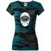 Florbal maska - Dámske maskáčové tričko - XL ( Petrolejová maskáč ) Florbal maska - Dámske maskáčové tričko - XL ( Petrolejová maskáč )