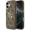 Guess PU Leather 4G Metal Logo Gold Frame zadný kryt pre iPhone 17 Brown Guess PU Leather 4G Metal Logo Gold Frame zadný kryt pre iPhone 17 Brown