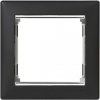 Legrand Valena - Jednoduchý rámik, čierna/strieborný prúžok - 770391 Legrand Valena - Jednoduchý rámik, čierna/strieborný prúžok - 770391