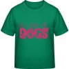 E190 Tričko pre Deti - Nápis - So psami je život krajší - Írska zelená - 5 - 6 Rokov - Detské E190 Tričko pre Deti - Nápis - So psami je život krajší - Írska zelená - 5 - 6 Rokov - Detské