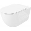 LAVITA Závesná WC misa SINTO GRANDE bez rámu s duroplastovým sedadlom biela LAVITA Závesná WC misa SINTO GRANDE bez rámu s duroplastovým sedadlom biela