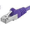 PREMIUMCORD Patch kabel CAT6a S-FTP, RJ45-RJ45, AWG 26/7 1m fialová sp6asftp010V
