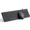 C-TECH Klávesnice KBM-105, drátový combo set s myší, USB, CZ/SK C-TECH Klávesnice KBM-105, drátový combo set s myší, USB, CZ/SK