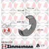 Brzdový bubon ZIMMERMANN 100.1649.20 Brzdový bubon ZIMMERMANN 100.1649.20