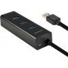 USB hub AXAGON HUE-S2BP USB 3.0 na 4x USB3.0 s 1,2m káblom a AC adaptérom, čierny USB hub AXAGON HUE-S2BP USB 3.0 na 4x USB3.0 s 1,2m káblom a AC adaptérom, čierny