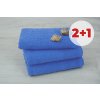 Set 2 uterákov EKONOM modrý + uterák ZADARMO Set 2 uterákov EKONOM modrý + uterák ZADARMO