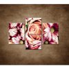 Kytica kvetov - 3dielny 90x60cm Kytica kvetov - 3dielny 90x60cm