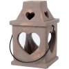 CEMENT DEKORÁCIA LAMPÁŠ SRDCE+SKLO BROWN 15x15xh16CM CEMENT DEKORÁCIA LAMPÁŠ SRDCE+SKLO BROWN 15x15xh16CM