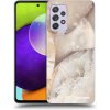 Picasee silikónový čierny obal pre Samsung Galaxy A52 5G A525F - Cream marble Picasee silikónový čierny obal pre Samsung Galaxy A52 5G A525F - Cream marble