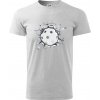 Florbal lopta v triku - Klasické pánske tričko vyššej gramáže - M ( Svetlosivý melír ) Florbal lopta v triku - Klasické pánske tričko vyššej gramáže - M ( Svetlosivý melír )