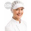 Whites Chefs Clothing Whites čiapka so šiltom a sieťkou biela Počet kusů v sadě: 10 Whites Chefs Clothing Whites čiapka so šiltom a sieťkou biela Počet kusů v sadě: 10
