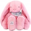 Doudou et Compagnie Paris Doudou Plyšový králík XXL s šátkem růžový 50 cm Doudou et Compagnie Paris Doudou Plyšový králík XXL s šátkem růžový 50 cm