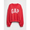 GAP Detská mikina oversize s logom Červená M GAP Detská mikina oversize s logom Červená M