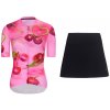 RIVANELLE krátky dres a sukňa - CHERIE - čierna/ružová RIVANELLE krátky dres a sukňa - CHERIE - čierna/ružová