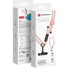 Forcell F-Design S10X165 Crossbody Phone Lanyard With Adjustable Length (Max 82,5cm In The Loop) Pink White Forcell F-Design S10X165 Crossbody Phone Lanyard With Adjustable Length (Max 82,5cm In The Loop) Pink White