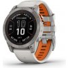 Garmin fenix 7 Pro Sapphire Solar, Titanium, Fog Gray/Ember Orange Band 010-02777-21 - prémiové multišportové GPS hodinky