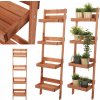Drevený držiak na kvetináč opretý o stenu, stojan, regál na rastliny 145x37cm EKO Drevený držiak na kvetináč opretý o stenu, stojan, regál na rastliny 145x37cm EKO