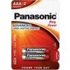 PANASONIC Alkalické baterie Pro Power LR03PPG/2BP AAA 1,5V (Blistr 2ks) PANASONIC Alkalické baterie Pro Power LR03PPG/2BP AAA 1,5V (Blistr 2ks)