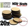 Dřevotřískové podstavce MDF Bases Round 32mm (20 ks)