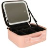 Organizér na kozmetiku, šperky - so zrkadlom - ružový Organizér na kozmetiku, šperky - so zrkadlom - ružový