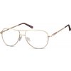 Nedioptrické okuliare Retro Aviator číré- Zlaté Nedioptrické okuliare Retro Aviator číré- Zlaté
