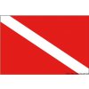 OSCULATI Potápačská vlajka 20 x 30 cm Variant: Signálna vlajka pre potápačov 30 x 45 cm Scuba diving flag 20 x 30 cm OSCULATI Potápačská vlajka 20 x 30 cm Variant: Signálna vlajka pre potápačov 30 x 45 cm Scuba diving flag 20 x 30 cm
