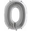 BP Balón číslo 0 malé strieborné 35 cm BP Balón číslo 0 malé strieborné 35 cm