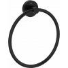 Deante Jasmin, okrúhly držiak na uteráky, čierna matná, DEA-ADJ_N611 Deante Jasmin, okrúhly držiak na uteráky, čierna matná, DEA-ADJ_N611