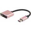 XZT audio a napájací adaptér 2v1 / USB-C / 3.5mm Jack + USB-C / ružový XZT audio a napájací adaptér 2v1 / USB-C / 3.5mm Jack + USB-C / ružový