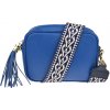 NovaKabelka.sk Bala Bluette s prídavným popruhom III kožená talianska crossbody kabelka modrá NovaKabelka.sk Bala Bluette s prídavným popruhom III kožená talianska crossbody kabelka modrá