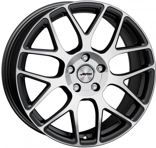 AUTEC Hexano 7,5x17 5x108 ET48 matt black polished