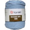 Špagát Macrame Rope 5 MM Svetlo Modrá 760 Špagát Macrame Rope 5 MM Svetlo Modrá 760