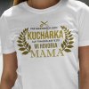 Tričko s potlačou MAMA KUCHÁRKA Pánsky Biela 4XL Tričko s potlačou MAMA KUCHÁRKA Pánsky Biela 4XL
