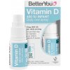 BetterYou Vitamín D 400 IU Infant Daily Spray, Orálny sprej pre dojčatá do 3 rokov, 15 ml BetterYou Vitamín D 400 IU Infant Daily Spray, Orálny sprej pre dojčatá do 3 rokov, 15 ml