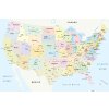 Dimex MS-5-1542 vliesová fototapeta na zeď Politická mapa USA, rozmery 375 x 250 cm Dimex MS-5-1542 vliesová fototapeta na zeď Politická mapa USA, rozmery 375 x 250 cm
