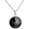 Dámsky náhrdelník 2 cm keramický čierny kruh z chirurgickej ocele S11262090 Dámsky náhrdelník 2 cm keramický čierny kruh z chirurgickej ocele S11262090