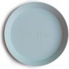 Mushie okrúhly tanier 2 ks - Powder Blue Mushie okrúhly tanier 2 ks - Powder Blue