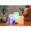 Sviečky MagicHome Vianoce, sada 3 ks, LED, 3xAAA, pravý vosk, jednoduché svietenie, časovač, pohyblivý plameň, 75 mm, 100-125-15 Sviečky MagicHome Vianoce, sada 3 ks, LED, 3xAAA, pravý vosk, jednoduché svietenie, časovač, pohyblivý plameň, 75 mm, 100-125-15