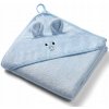 Babyono Osuška s kapucňou a uškami Bamboo modrá 100x100 cm Babyono Osuška s kapucňou a uškami Bamboo modrá 100x100 cm