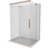 Mexen Rox-3S L 3-stenová sprchová kabína posuvná 135 x 85 cm, transparentná, brúsená meď - 8C2L-135-085-65-00-3S Mexen Rox-3S L 3-stenová sprchová kabína posuvná 135 x 85 cm, transparentná, brúsená meď - 8C2L-135-085-65-00-3S
