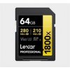 Lexar SDXC Pro 1800x U3 UHS-II R280/W210 (V60) 64GB LSD1800064G-BNNNG Lexar SDXC Pro 1800x U3 UHS-II R280/W210 (V60) 64GB LSD1800064G-BNNNG