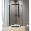 New Trendy K-0565 NEW VARIA BLACK štvrťkruhový sprchový kút 80 x 80 cm 80 x 80 cm čierna New Trendy K-0565 NEW VARIA BLACK štvrťkruhový sprchový kút 80 x 80 cm 80 x 80 cm čierna