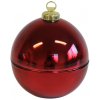 Červená voňavá sviečka Vianočná guľa 19cm 41967 Červená voňavá sviečka Vianočná guľa 19cm 41967