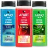 APART Active Fresh pánsky sprchový gél 3v1 Telo, Tvár, Vlasy 3 x 500ml APART Active Fresh pánsky sprchový gél 3v1 Telo, Tvár, Vlasy 3 x 500ml