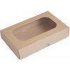 Krabica s okienkom 15x10x3,5cm pár Hnedá Krabica s okienkom 15x10x3,5cm pár Hnedá