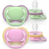 PHILIPS AVENT Cumlík Ultra air ružová/zelená 6-18 m dievča 2 ks Philips Avent PHILIPS AVENT Cumlík Ultra air ružová/zelená 6-18 m dievča 2 ks Philips Avent