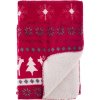 Deka vianočná červená Deka vianočná červená