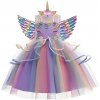 Dievčenské šaty dúhový Jednorožec Unicorn 110 - 130 110 cm Dievčenské šaty dúhový Jednorožec Unicorn 110 - 130 110 cm