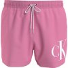 Pánské plavky SHORT DRAWSTRING KM0KM00967 TFZ růžové - Calvin Klein XL Pánské plavky SHORT DRAWSTRING KM0KM00967 TFZ růžové - Calvin Klein XL